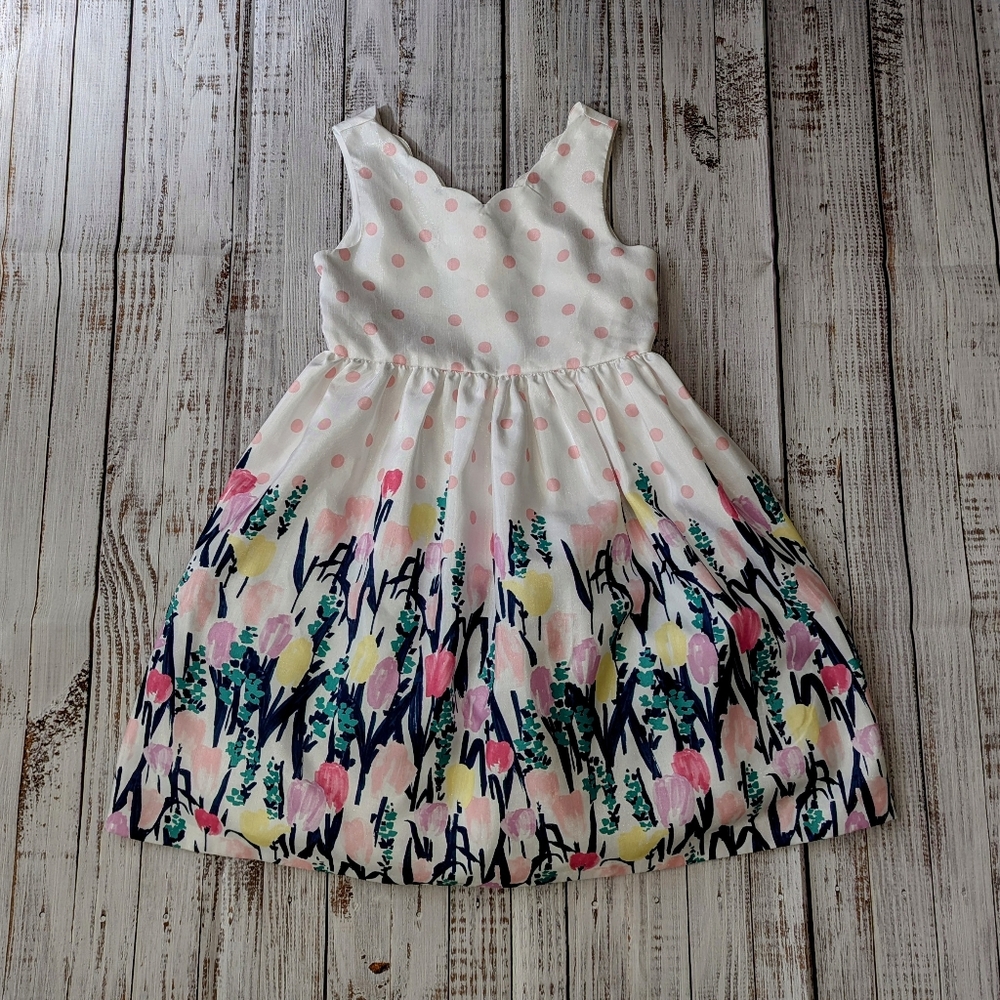 Gymboree Girl Holiday Floral Dress Size 7